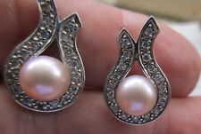 Man Sang edle Süsswasser Ohrstecker  Perle 925 Silber neu 