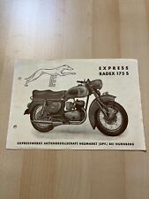 Prospekt Express Radex 175S Neckarsulm Motorrad Brochüre Werbung W