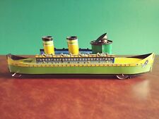 Rarität 1930er Einfält Technofix Schiff mit Kapitän Blechspielzeug