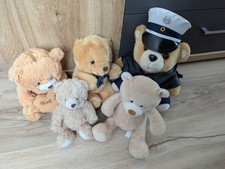 Paket mit 5 Stoffbären, Stofftier Bär, Teddy, Teddybär, Polizeibär
