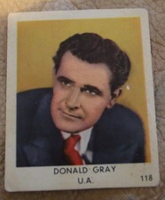 DONALD GRAY 1954 SEHR SELTEN