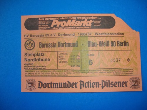 Ticket bvb dortmund blau - ticket,