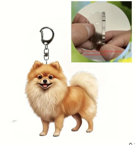 Schlüsselanhänger pomeranian - schlüsselanhänger,