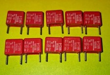 10x  WIMA Kondensator 0,1uF  100 Volt 10mm Metallisiert Polyester-Kondensator MK