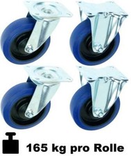 1 Set 125 mm Schwerlast BLUE