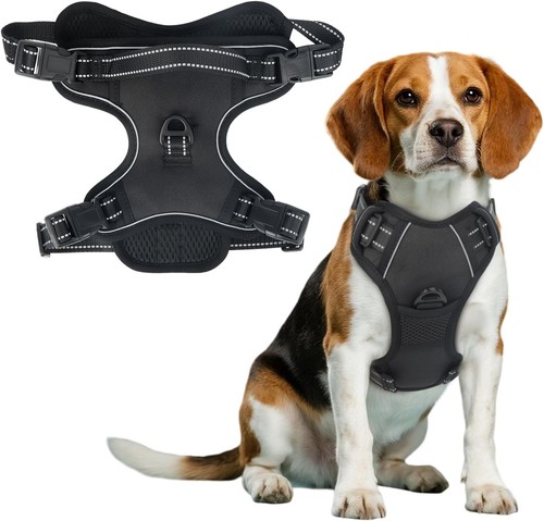 Schwarz hundegeschirr fur - schwarz,