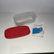 Tupperware Pasta Maker Pasta Meister Mikrowellen Nudelkocher rot/weiß Neu