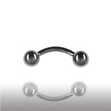 1,6mm Schwarze Piercing Banane