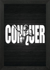 Zyzz conquer gerahmtes - zyzz,