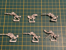 Warhammer Lizardmen Echsenmensch 6 Chameleon Skinks Metal Rare Used OOP #1