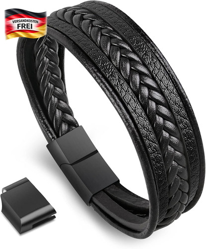 Echtes leder armband herren - leder,