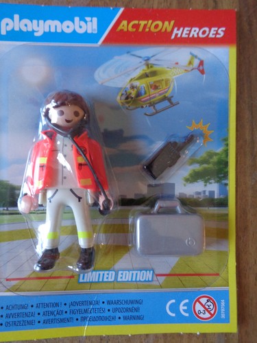 Playmobil sanitäter arzt - sanitäter, mit