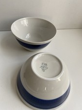 2 x Rörstrand Schweden Keramik KOKA blau Schüsseln Ø ca 16cm