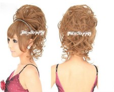 Haarteil Zopf  Dutt gelockt