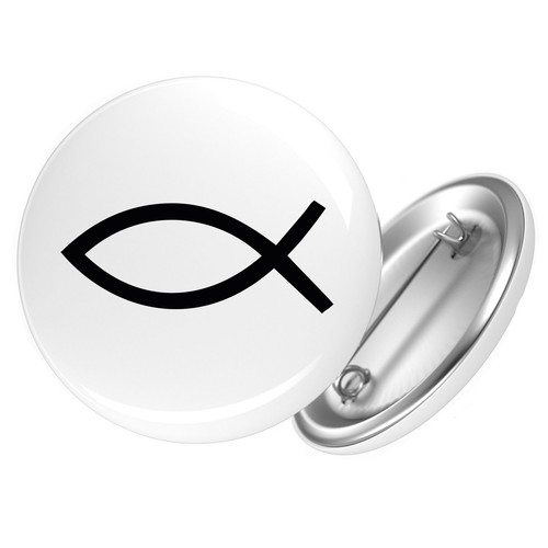 Button fisch symbol - button,