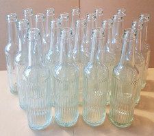 20 Dekoflaschen Riffelmuster 2 Fenster Höhe 24cm basteln Blumenvase gravieren