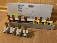 Hager Phasenschiene HZ156R - 4 polig - Neuwertig, unbenutzt.
