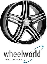 4x Wheelworld WH12 9x20 5/112 ET35 Schwarz Hochglanz Poliert