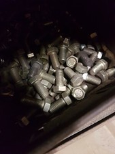 40 Stück ESKA Schrauben M12 x 25 gelb cadmiert, original DDR Ware, SW18