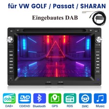 Doppel Din Autoradio Bluetooth GPS CD DVD DAB für Golf Polo Jetta Passat Superb