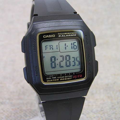 Stock casio 201wa - stock, f-201wa-9ajh