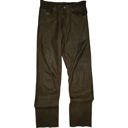 Echt leder w30 l32 hose - echt, braun