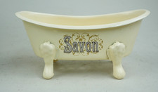 METALL SEIFENSCHALE IN BADEWANNEN FORM - SAVON - TOLLER RETRO LOOK