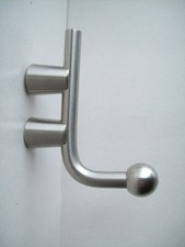 Design Edelstahl Mantelhaken gebürstet Wandhaken Garderobenhaken Haken Garderobe