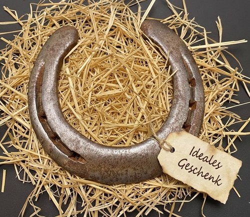 Echtes hufeisen als geschenk - hufeisen,