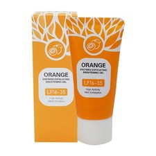 Orangefarbene Enzyme Peeling Gel, organisches Gesicht und Körper Peeling -Peeli