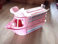 Original Mattel Barbie Kreuzfahrtschiff Schiff aufklappbar auf kleinen Rollen