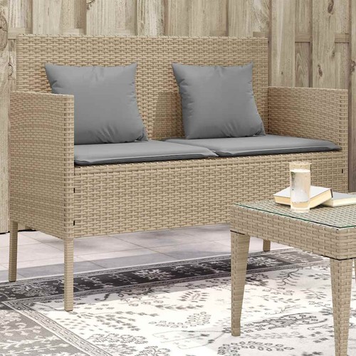 Gartenbank mit kissen sitzbank - gartenbank,