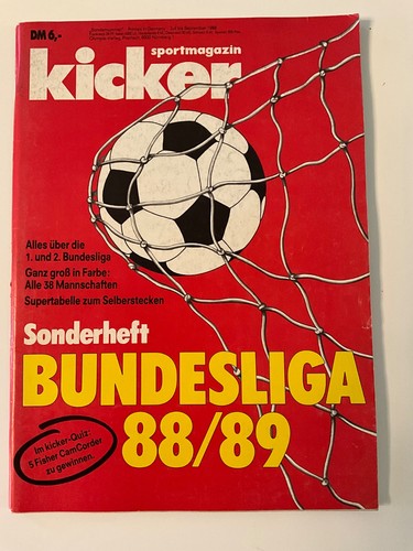 Kicker sonderheft 1988 sehr - kicker,