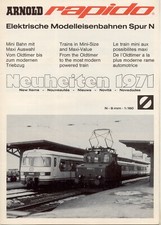 ARNOLD RAPIDO Neuheiten Katalog 1971 Spur N 1/160 9mm D E F aa