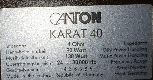 Canton karat farbe - canton, 40