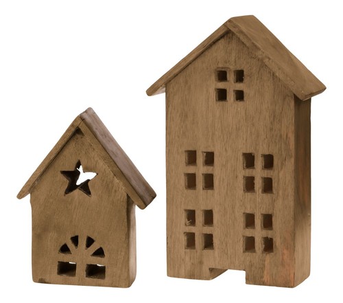 Deko mango holz haus - deko,