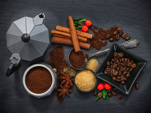 Leinwandbild 80x60cm kaffee - leinwandbild,