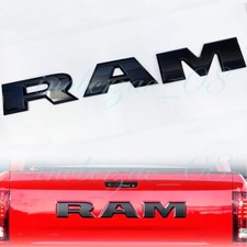 Für Dodge RAM Schriftzug Auto Kofferraum Badges Embleme Aufkleber Schwarz Glanz