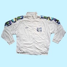 Adidas Stefan Edberg 80er 90er Vintage Jacke Gr. M/L Tennis weiß