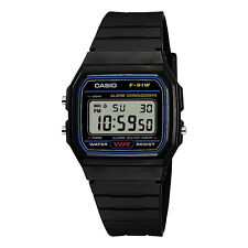CASIO F-91W-1YEG,Digitaluhr,Armbanduhr,Uhr,schwarz,Unisex, Retro,Casual,NEU