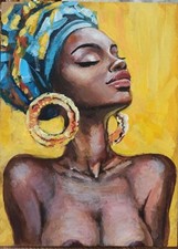 Akt Frau Gemälde Original