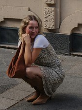 Vintage Vintage Midikleid aus