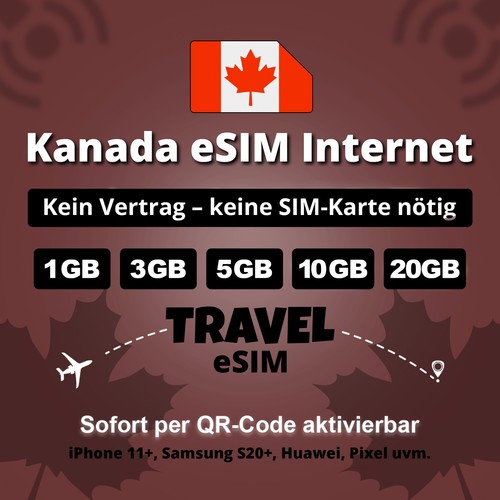 Kanada travel esim internet - kanada,