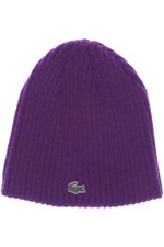 Lacoste Hut/Mütze Damen Kopfbedeckung Mütze Gr. ONESIZE Wolle Lila #zqpb3fe