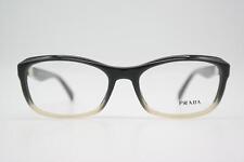 Brille Prada VPR 210 Grau Braun Silber Oval Brillengestell eyeglasses Neu