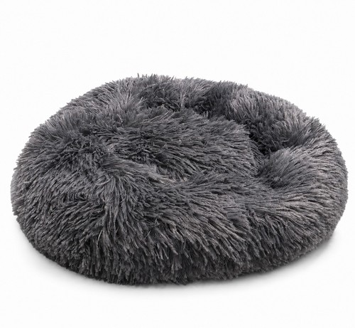 Flauschiges donut hundebett - flauschiges, donut-hundebett
