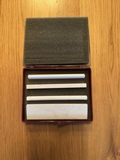 Arkansas Schleifstein-Set – 4-teilig – Natural Arkansas – inkl. Box –Top Zustand