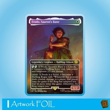 Frodo, Sauron's Bane | Magic | Lord of the Rings | NM | EN | R | Borderless Foil