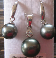 Tahitiperlen set anhänger - tahitiperlen, 11