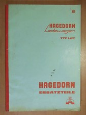 Ersatzteilliste Hagedorn Ladewagen LWT System Weichel 1966